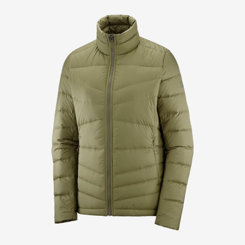 Salomon Transition Down Jacket W Jacke Grün | 86430-GZWL