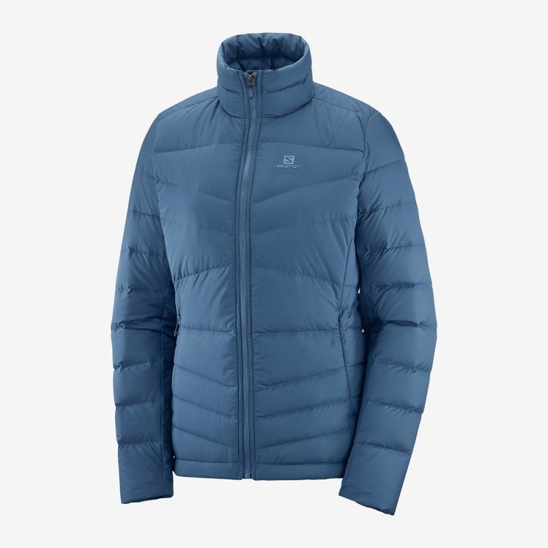 Salomon Transition Down Jacket W Jacke Navy | 10429-IZDO