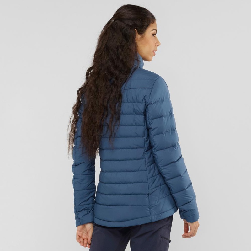 Salomon Transition Down Jacket W Jacke Navy | 10429-IZDO