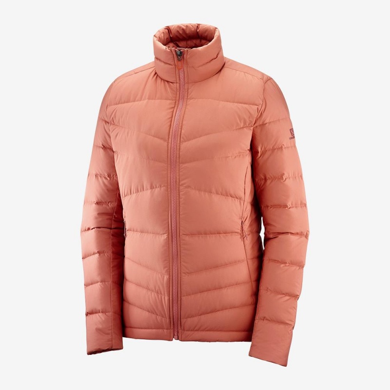 Salomon Transition Down Jacket W Jacke Orange | 84527-PKOZ