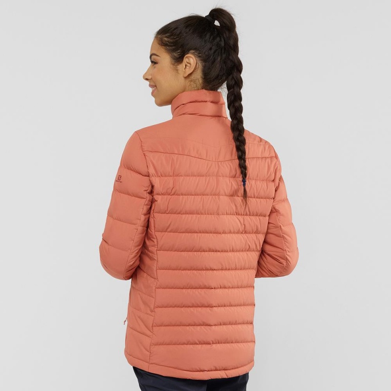 Salomon Transition Down Jacket W Jacke Orange | 84527-PKOZ