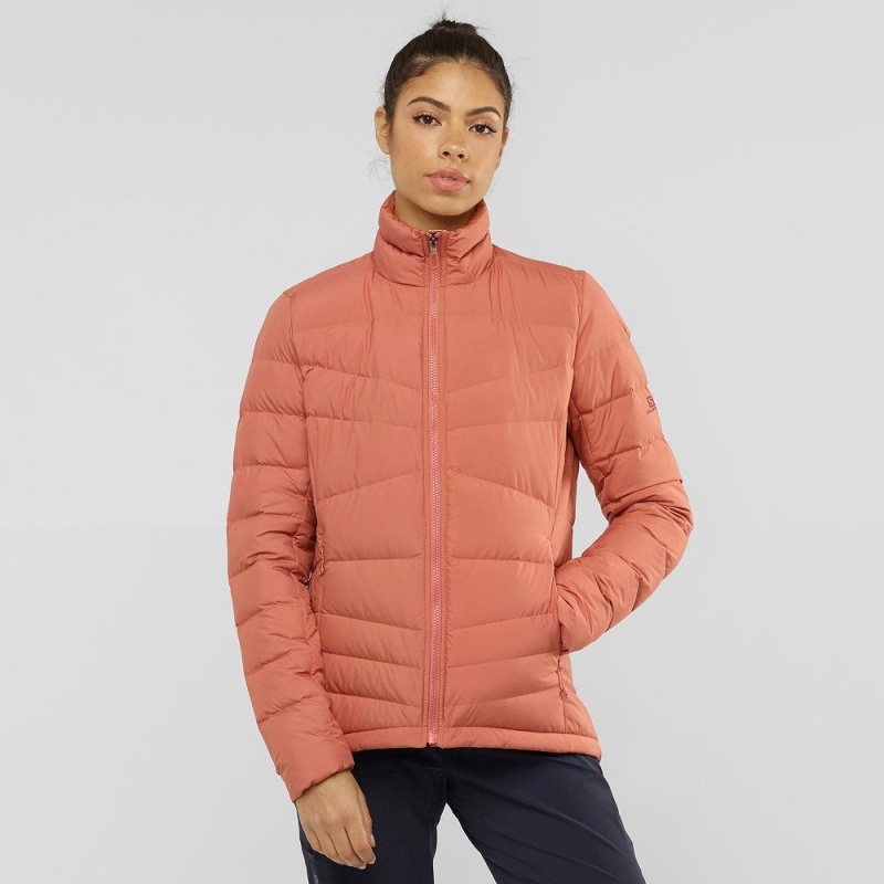 Salomon Transition Down Jacket W Jacke Orange | 84527-PKOZ