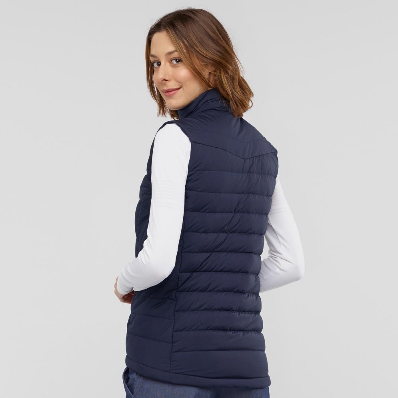 Salomon Transition Down Vest W Jacke Navy | 69184-DNBJ