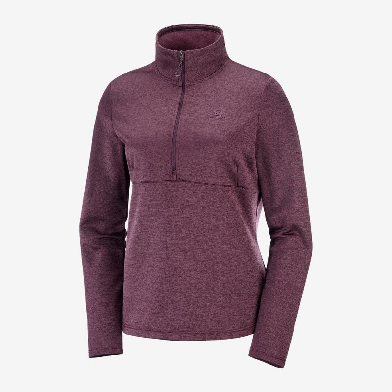 Salomon Transition Half Zip W Skijacken Lila | 43159-QIRB