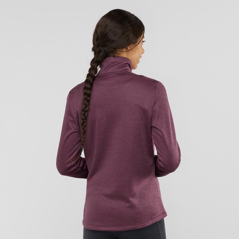 Salomon Transition Half Zip W Skijacken Lila | 43159-QIRB