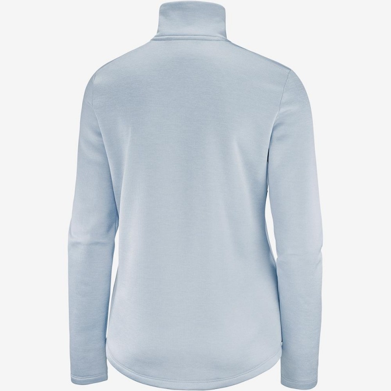 Salomon Transition Half Zip W Skijacken Blau | 23170-ZEGJ