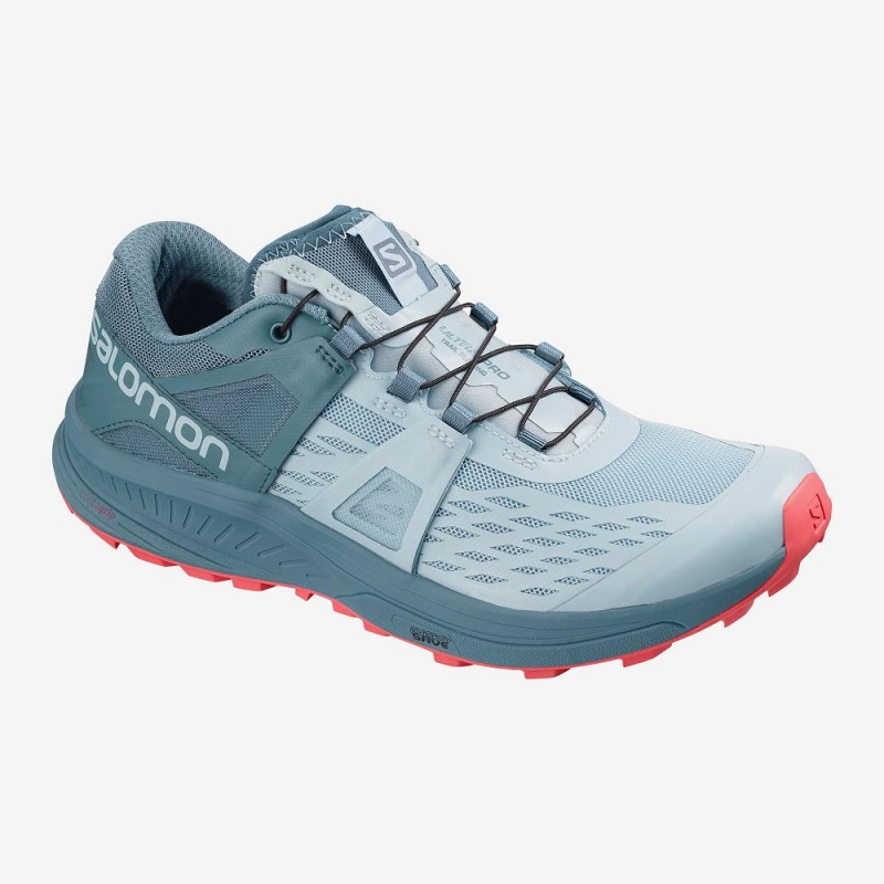 Salomon Ultra W Pro Trailrunning Schuhe Blau | 03276-JBIG