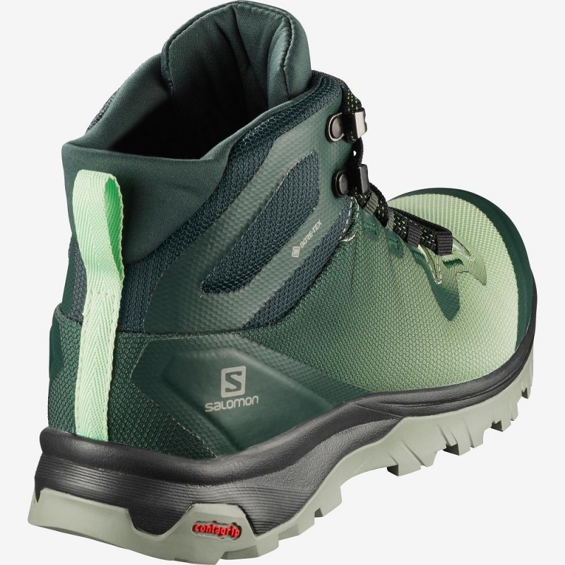 Salomon Vaya Mid Gore-Tex Wanderstiefel Grün | 60178-RNDK