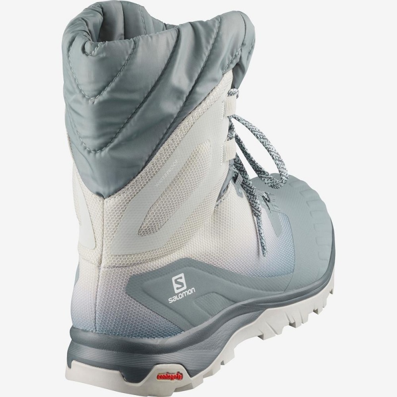 Salomon Vaya Powder Thinsulate Climasalomon Wasserdichte Winterstiefel Grün | 03146-AOSB