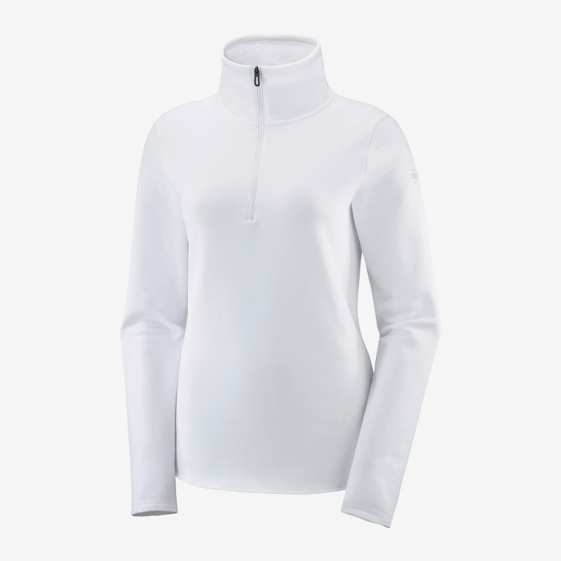 Salomon Warm Ambition Half Zip W Skijacken Weiß | 27094-FXHR