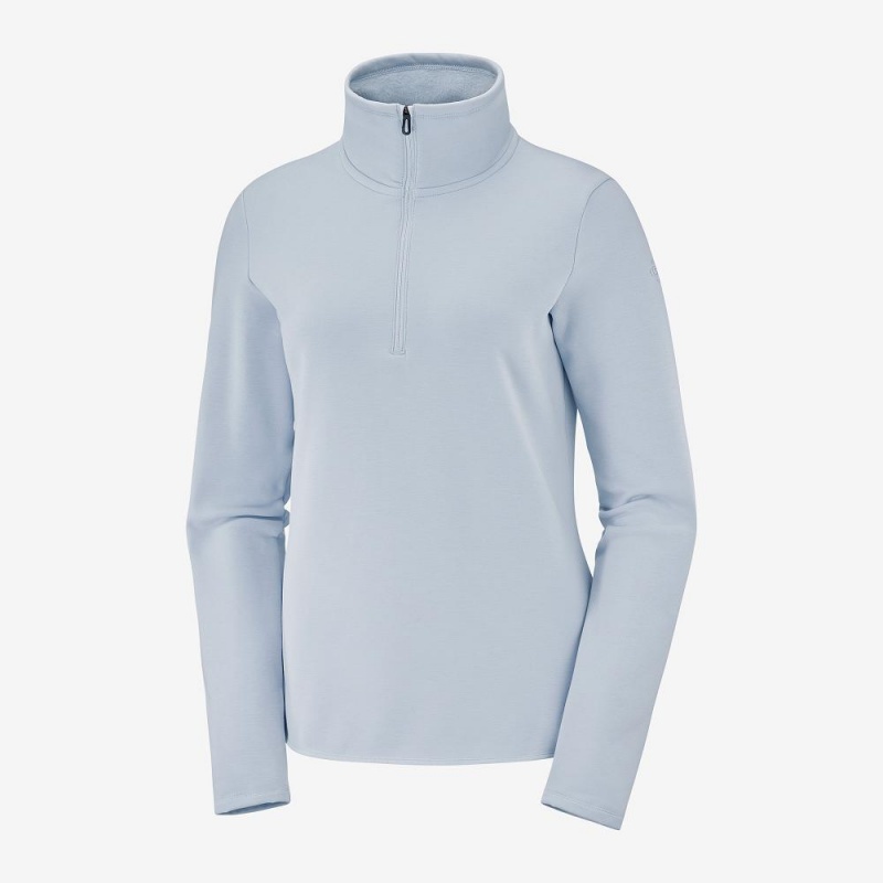 Salomon Warm Ambition Half Zip W Skijacken Blau | 26078-EMXB