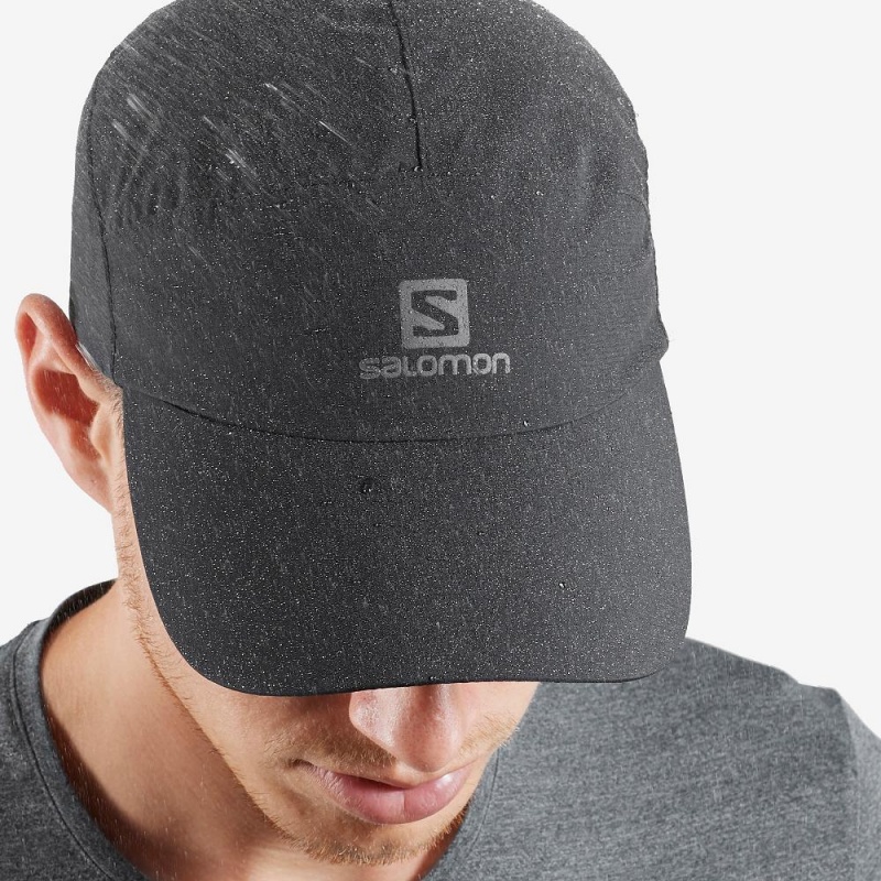 Salomon Wasserdichte Cap Kappen Schwarz | 65937-DBZF