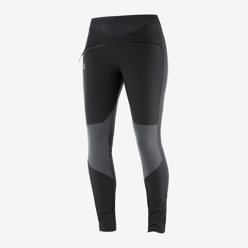 Salomon Wayfarer As Tight W Strumpfhose Schwarz | 64795-RVPL