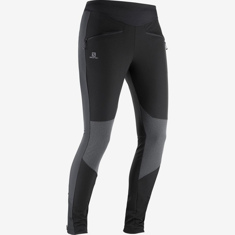 Salomon Wayfarer As Tight W Strumpfhose Schwarz | 64795-RVPL