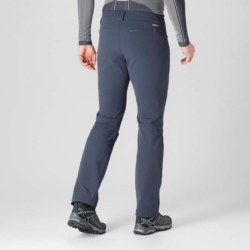 Salomon Wayfarer Warm Gerade Hose Navy | 78029-SFJP