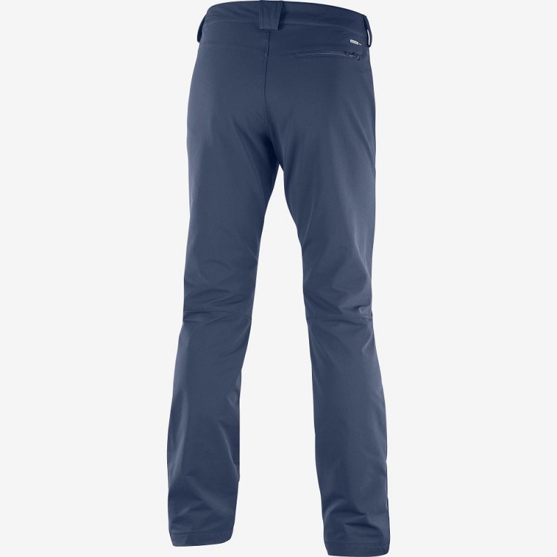 Salomon Wayfarer Warm Gerade Hose Navy | 78029-SFJP