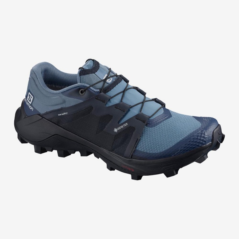 Salomon Wildcross Gtx Trailrunning Schuhe Blau | 07945-MCXJ