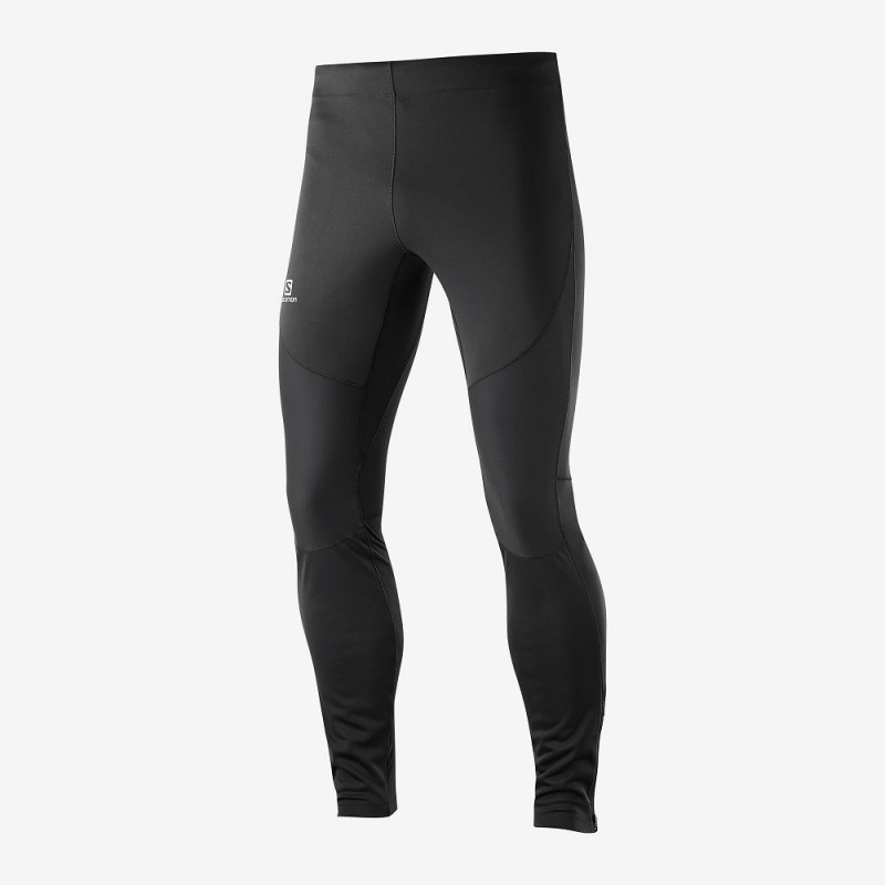 Salomon Windstopper Tight M Strumpfhose Schwarz | 52196-QKUT