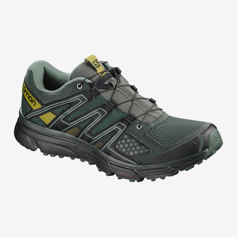 Salomon X-Mission 3 Trailrunning Schuhe Grün | 73420-PIJG