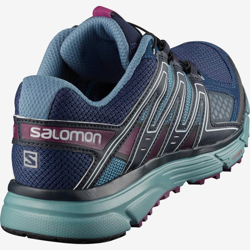 Salomon X-Mission 3 W Trailrunning Schuhe Blau | 28310-PIAZ