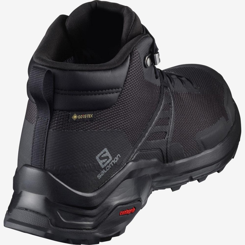 Salomon X Raise Mid Gore-Tex Wanderstiefel Schwarz | 68354-DRSQ