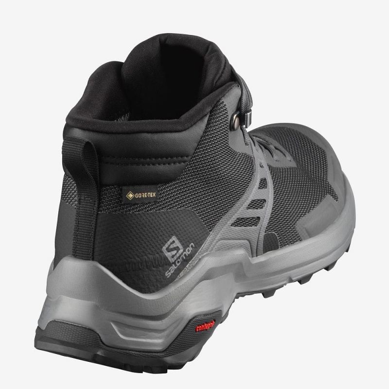 Salomon X Raise Mid Gore-Tex Wanderstiefel Gray | 25741-UBXV