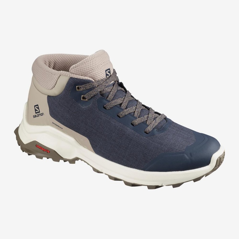 Salomon X Reveal Chukka Climasalomon Wasserdichte Winterstiefel Navy | 89657-CLNH