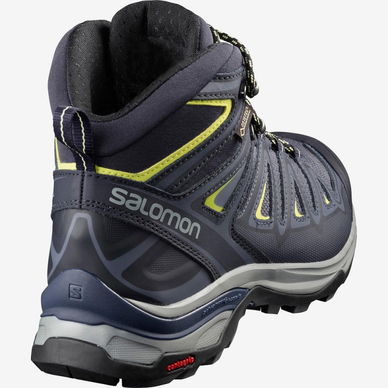 Salomon X Ultra 3 Mid Gore-Tex Wanderstiefel Blau | 74081-ILMT