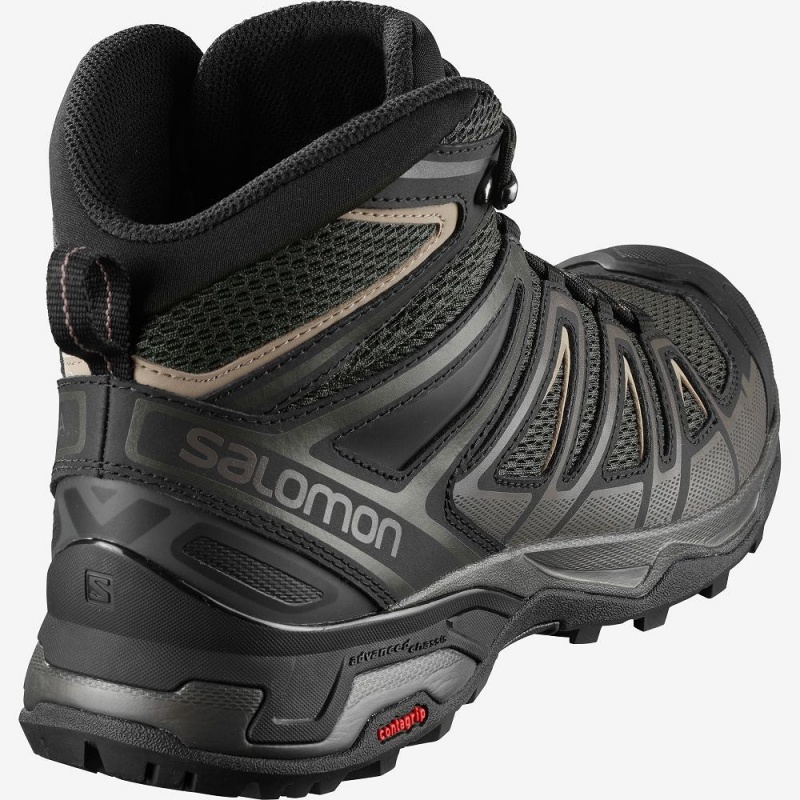 Salomon X Ultra Mid 3 Aero Wanderstiefel Schwarz | 42703-EXTF