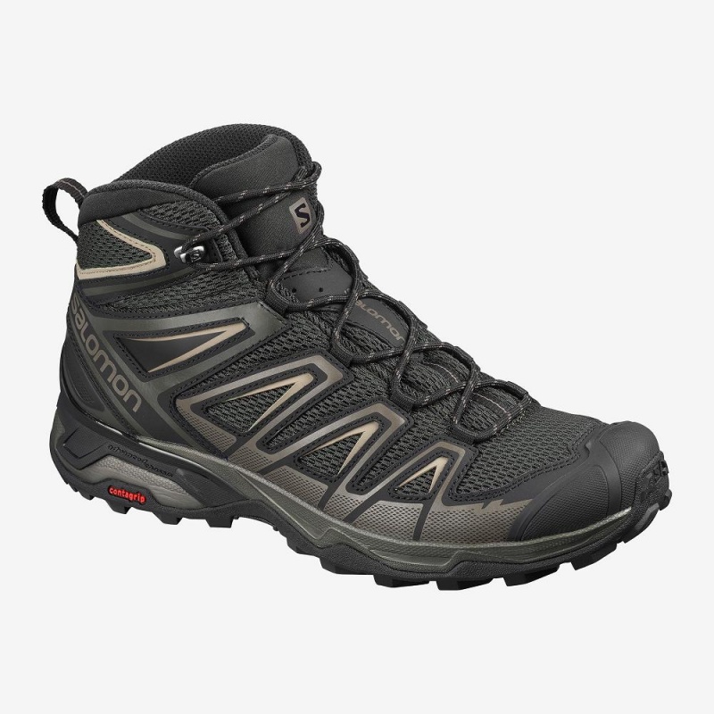 Salomon X Ultra Mid 3 Aero Wanderstiefel Schwarz | 42703-EXTF