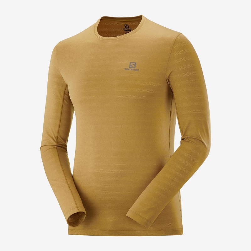 Salomon Xa Ls Tee M Oberteile Gelb | 59768-CLQG