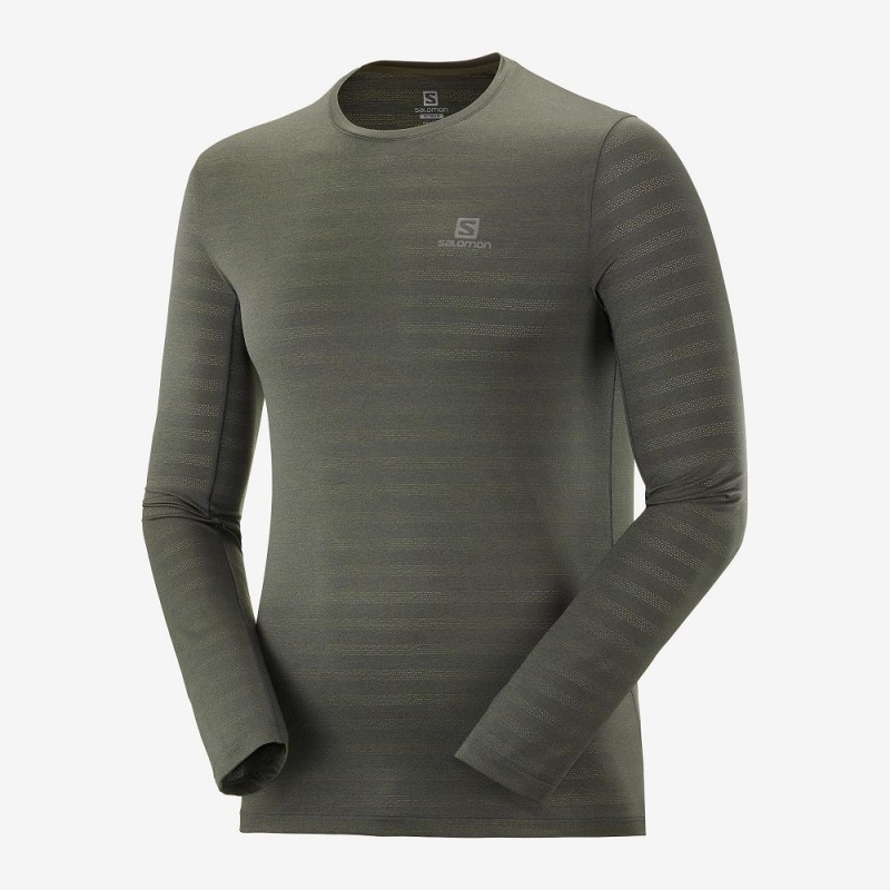 Salomon Xa Ls Tee M Oberteile Grün | 63874-GKYL