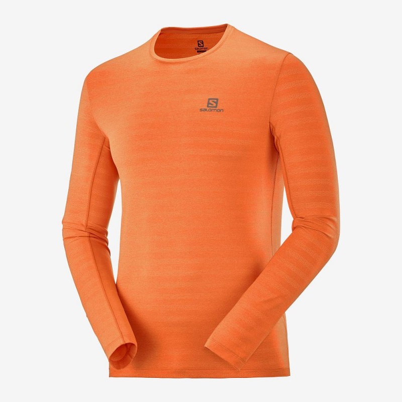 Salomon Xa Ls Tee M Oberteile Orange | 26475-MYSN