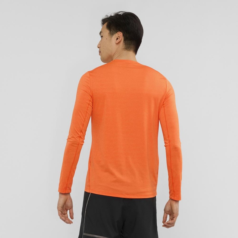 Salomon Xa Ls Tee M Oberteile Orange | 26475-MYSN