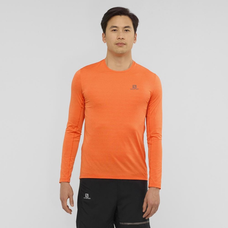 Salomon Xa Ls Tee M Oberteile Orange | 26475-MYSN