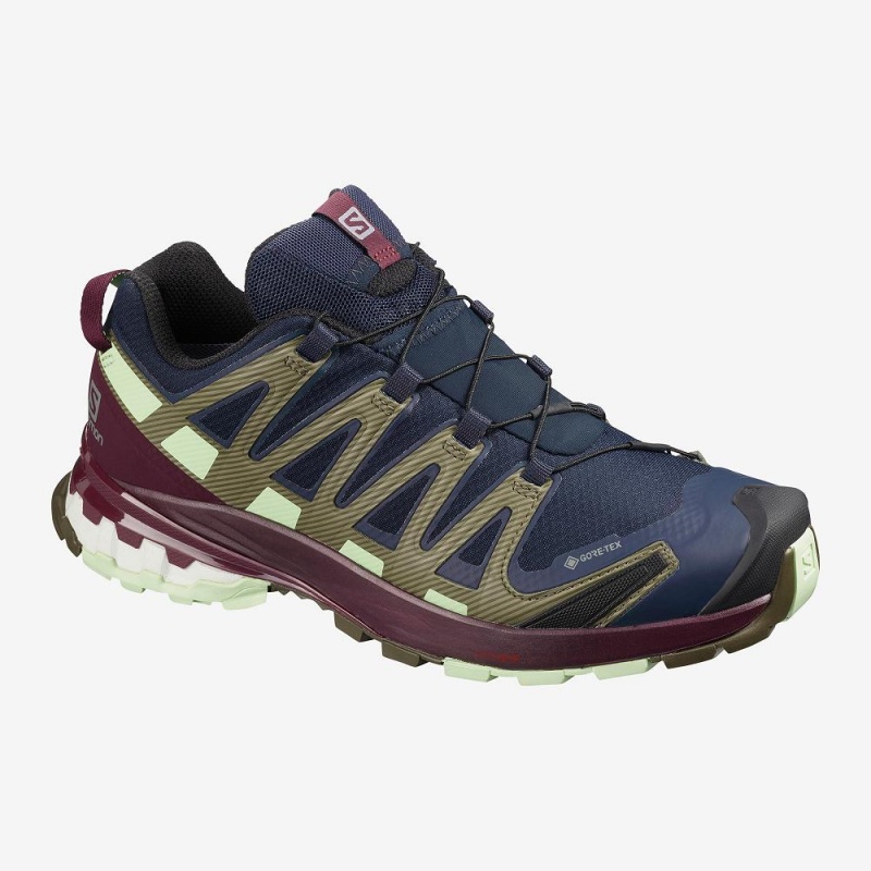 Salomon Xa Pro 3D V8 Gore-Tex Trailrunning Schuhe Navy | 23716-OKRB