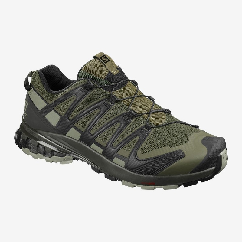 Salomon Xa Pro 3D V8 Weite Trailrunning Schuhe Grün | 45830-LBYG