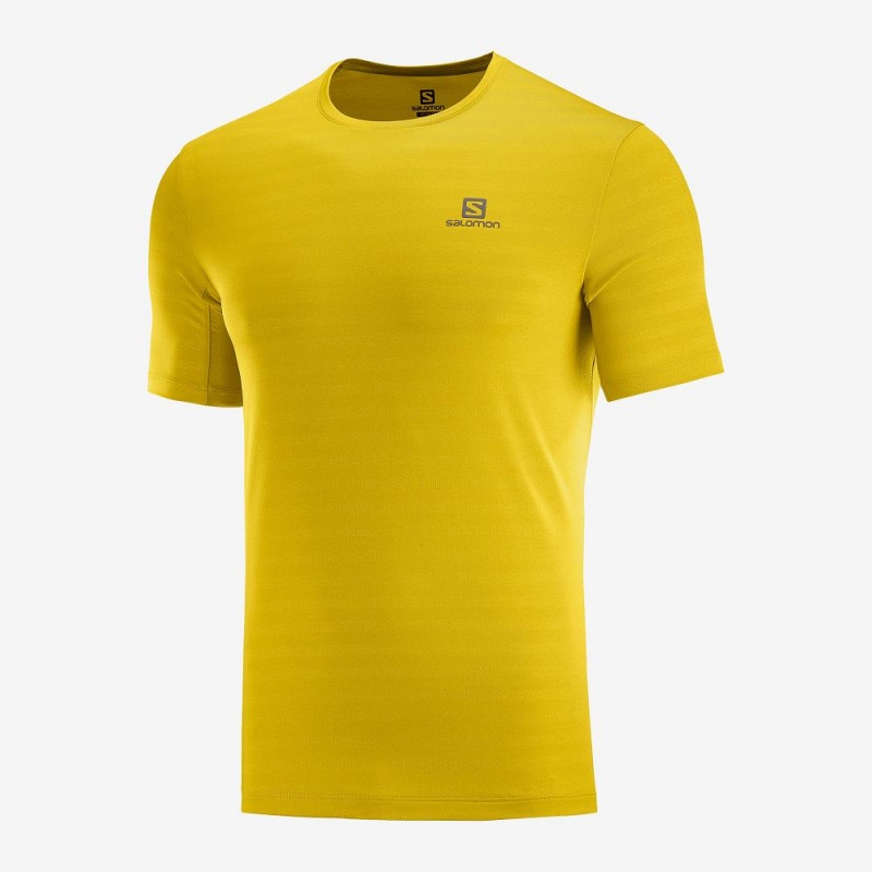 Salomon Xa Tee M Oberteile Gelb | 30417-FHAX