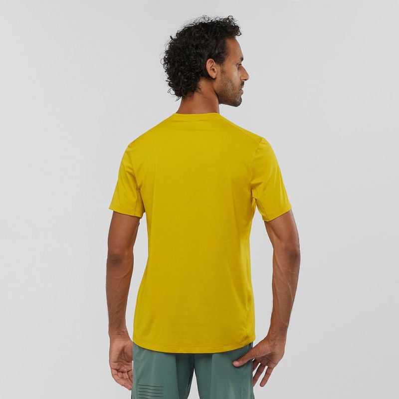 Salomon Xa Tee M Oberteile Gelb | 30417-FHAX