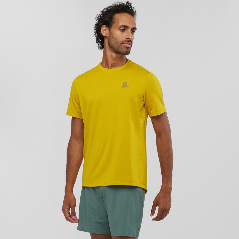 Salomon Xa Tee M Oberteile Gelb | 30417-FHAX