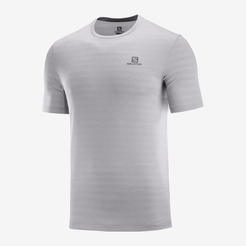 Salomon Xa Tee M Oberteile Gray | 47629-ECLO