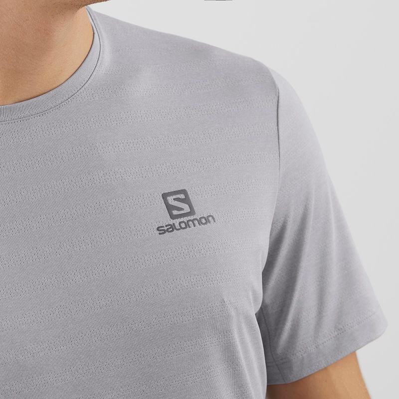 Salomon Xa Tee M Oberteile Gray | 47629-ECLO