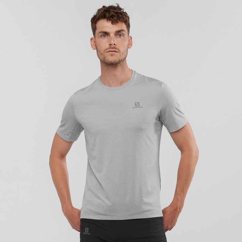 Salomon Xa Tee M Oberteile Gray | 47629-ECLO