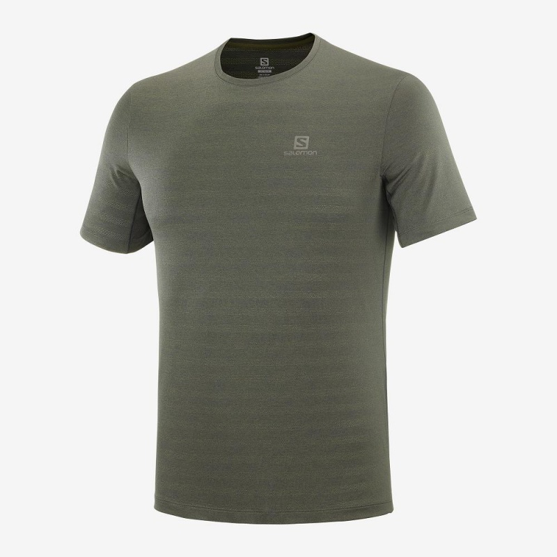 Salomon Xa Tee M Oberteile Grün | 20486-GHXN