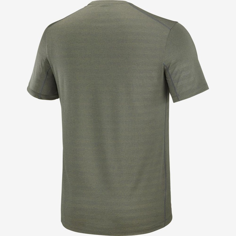 Salomon Xa Tee M Oberteile Grün | 20486-GHXN