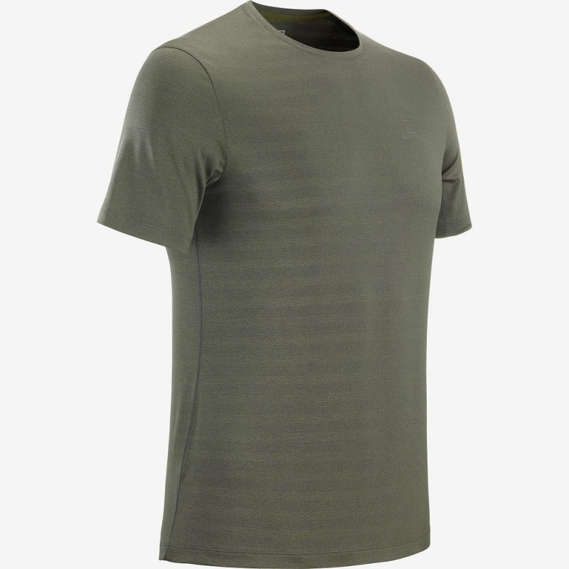 Salomon Xa Tee M Oberteile Grün | 20486-GHXN