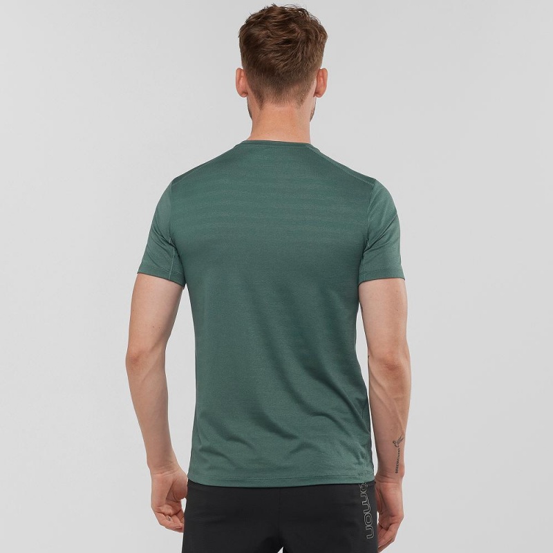 Salomon Xa Tee M Oberteile Grün | 43520-ESAT