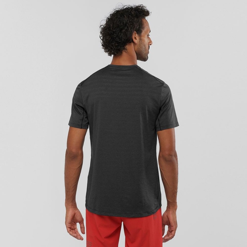 Salomon Xa Tee M Oberteile Schwarz | 25917-JAPG