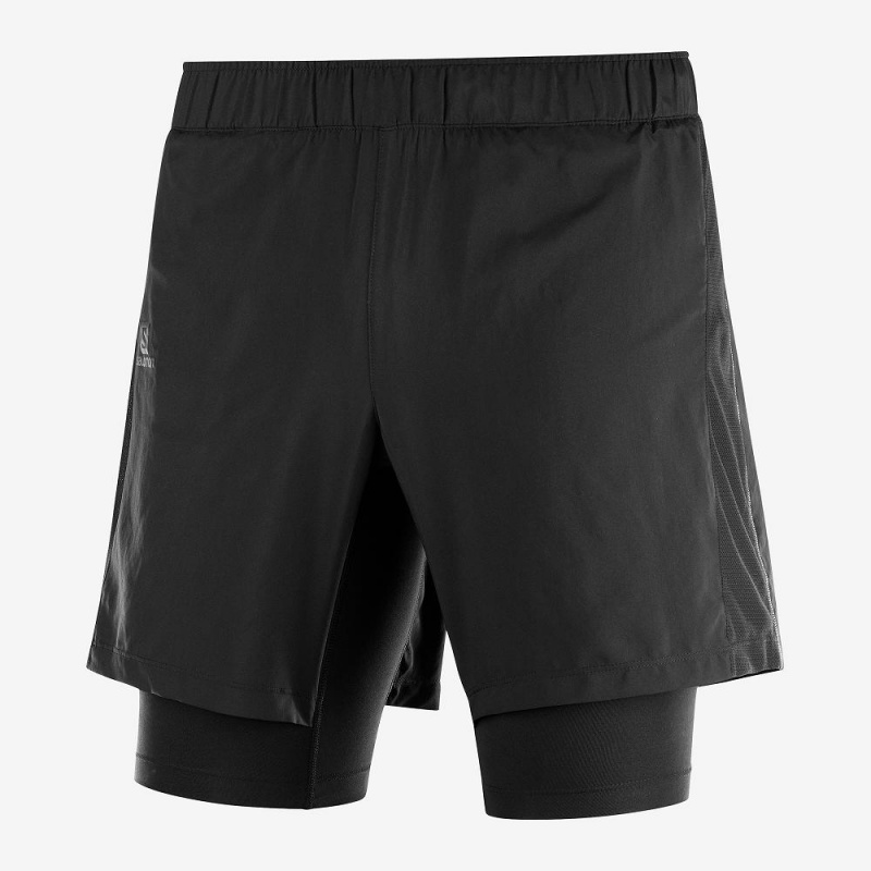 Salomon Xa Twinskin Kurze Hose Schwarz | 15487-CAQJ