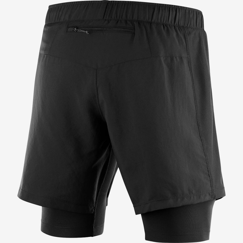 Salomon Xa Twinskin Kurze Hose Schwarz | 15487-CAQJ